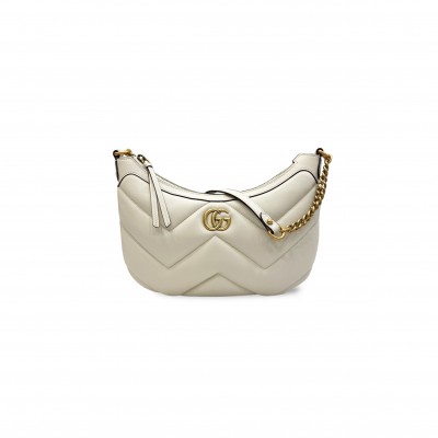 GUCCI SMALL MARMONT LEATHER SHOULDER BAG 777263 (26*17*4cm)